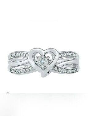 Certified Kay Jewelers Genuine Diamond Ring Size 7